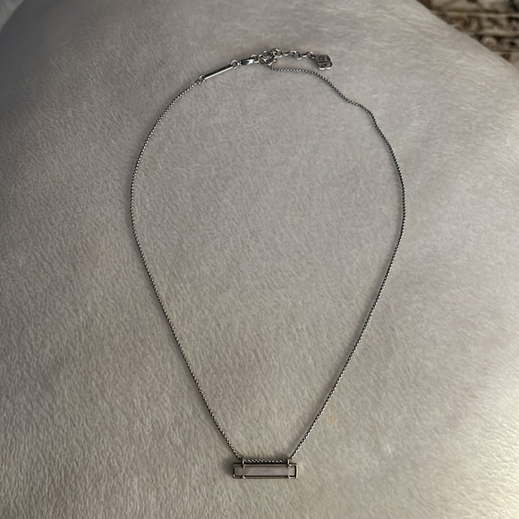 Kendra Scott Silver Chalcedony Necklace - Picture 2 of 2